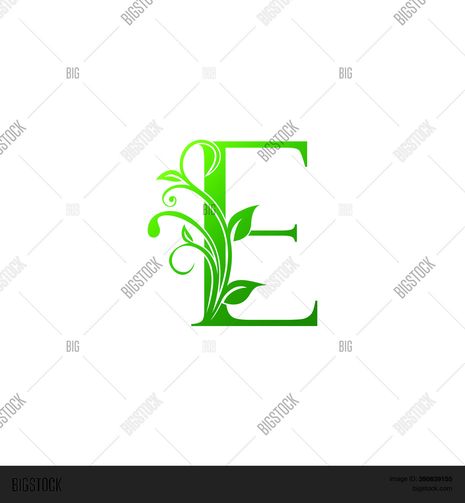Green Ornate Floral Vector Photo Free Trial Bigstock