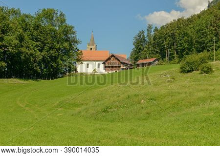 The Church Of Saint Niklausen On Switzerland