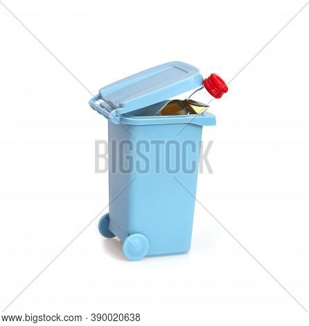 Separate Waste Bin Isolated On White Background