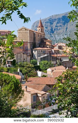 Panoramiczny widok Maratea. Basilicata. Włochy.