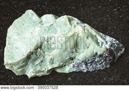 Natural Mineral From Geological Collection - Unpolished Teisky Jade (hantigyrite, Khakassian Serpent