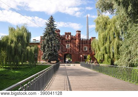 Memorial Complex Brest Fortress Before The Storm. View Of The Kholmsk Gate.