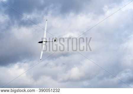 Old Warden, Bedfordshire, Uk, October 6, 2019. A Glider Is A Fixed-wing Aircraft That Is Supported I