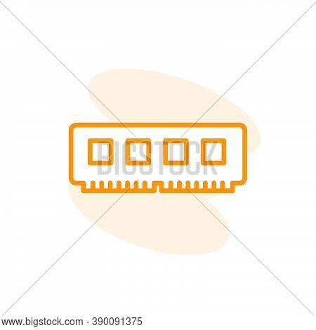 Memory Pc Icon. Vector Design Template