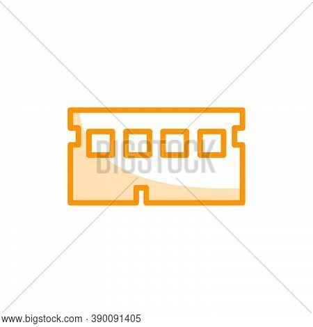 Memory Pc Icon. Vector Design Template