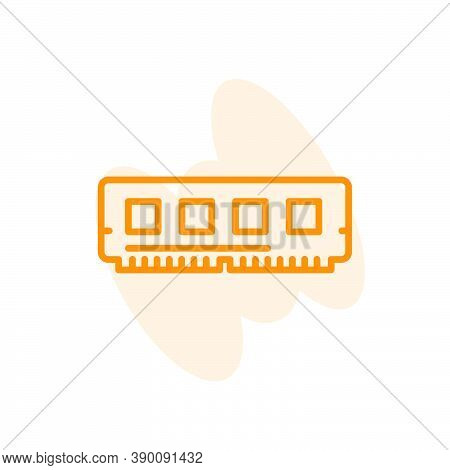 Memory Pc Icon. Vector Design Template