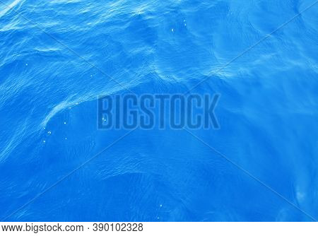 Clear Blue Summer Water In Cyprus 2015, Photo From Boat