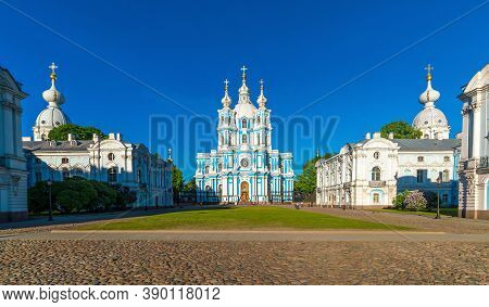 St. Petersburg, Russia, Resurrection Cathedral Of Resurrection Novodevichiy Smolniy Cloister
