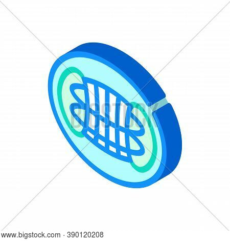 Reactor Hypothetical Structure Isometric Icon Vector Illustration