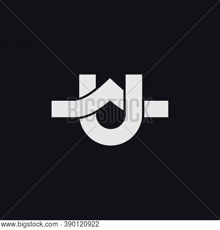 Initials Au Letter Logo Design Symbol Vector Template