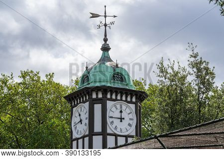 Uk, London, Camden Town, 12 September 2020.clock Tower At The Entrance To London Zoo Built In 1828