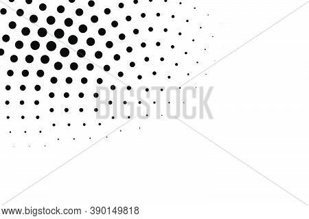 Circle Halftone, Screentone Vector Illustrations. Dots, Dotted, Speckles Vector Illustration