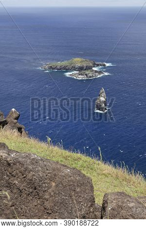 Orongo Ceremonial Center, Easter Island, Rapa Nui, Chile.
