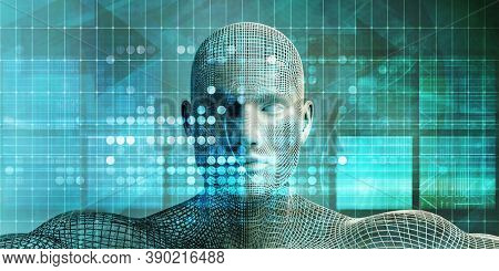 Information Economy and Personal Data of Value Ethics 3d Render