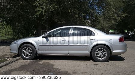 Kazakhstan, Ust-kamenogorsk - 1 August, 2020. Car Volga Siber. Russian Car.