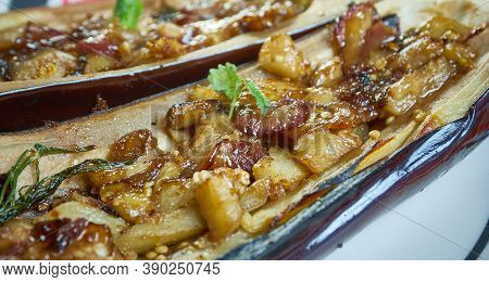 Melitzana Sta Karvouna  - Greek, Grilled Eggplant