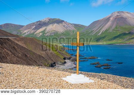 Njardvik Bay In East Iceland On A Sunny Summer Day