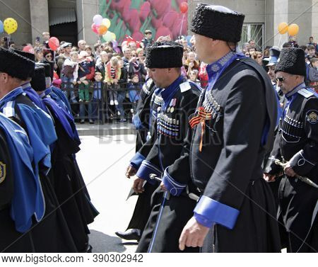 Victory Parade Of The 71th Anniversary Of The Victory Day, Pyatigorsk Russia - May 09, 2016