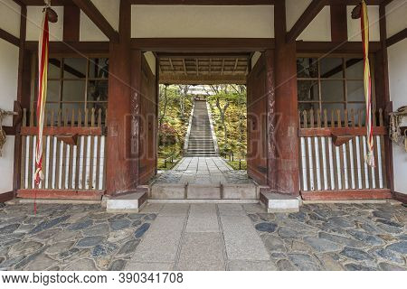 Entrance Of Jojakko-ji Temple, Arashiyama, Kyoto, Japan