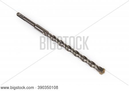 Masonry And Concrete Drill Bit With Special Shank And Carbide Bit Tip On A White Background