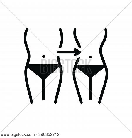 Black Solid Icon For Reduction Lack Decrease Shortage Deficiency Scarcity