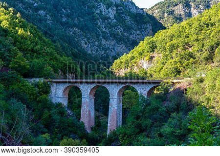Gorges De Daluis Or Chocolate Canyon As It Is Called By Locals Because Of The Rocks Color Formed By 