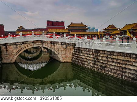 Zhejiang, China - January 21 2020 : Hengdian World Studios  The World's Largest Film & Tv Shooting B