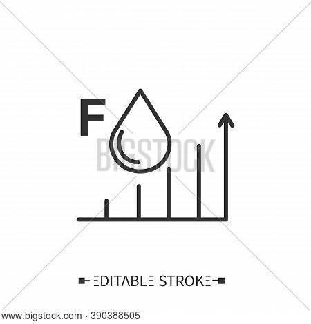 Fat Content Line Icon. Energy Value. High Level Fats. Nutrition Facts. Nutrient Supplements. Nutrien