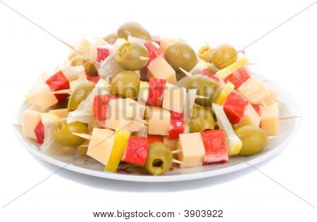 Canape na placa