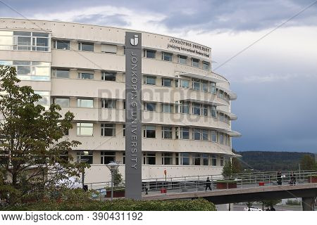 Jonkoping, Sweden - August 25, 2018: Jonkoping University (jonkoping International Business School) 