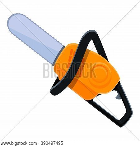 New Chainsaw Icon. Cartoon Of New Chainsaw Vector Icon For Web Design Isolated On White Background