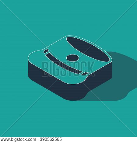 Isometric Kepi Icon Isolated On Green Background. Cap Army Uniform Headgear. Historic General Hat. V