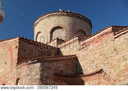 Fatih Mosque In Trilye District, Bursa City, Turkey