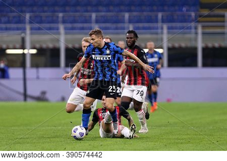 Milano (italy), 17th October 2020. Nicolo Barella Of Fc Internazionale During The Serie A Match Betw