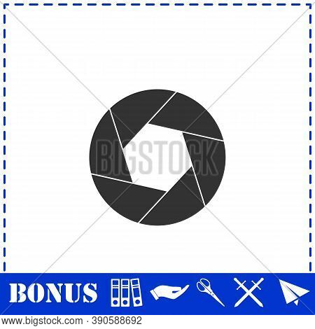 Diaphragm Icon Flat. Simple Vector Symbol And Bonus Icon