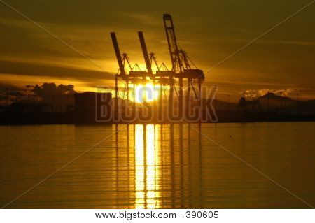 Dejlig solnedgang