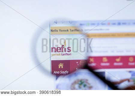New York, Usa - 29 September 2020: Nefisyemektarifleri.com Nefis Yemek Tarifleri Company Website Wit