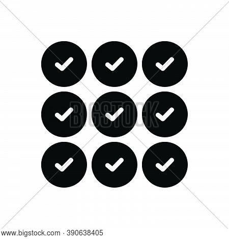 Black Solid Icon For Whole Full Entire Complete All