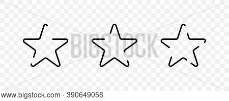 Westars. Stars Vector Icons, Isolated. Star Shape. Vector Illustration