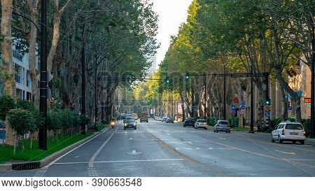 Tbilisi, Georgia - 18 October, 2020: Restored Chavchavadze Avenue In Tbilisi