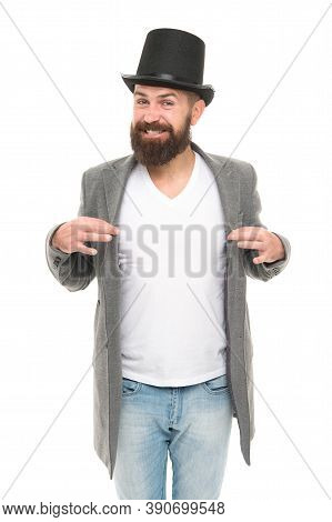 Magic Trick Performance Concept. Circus Magic Trick Performance. Entertainment And Theatre. Aristocr