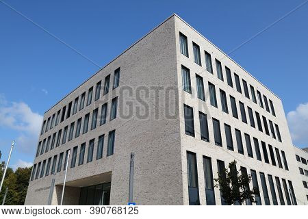 Gelsenkirchen, Germany - September 17, 2020: Justizzentrum Building In Gelsenkirchen, Germany. The B
