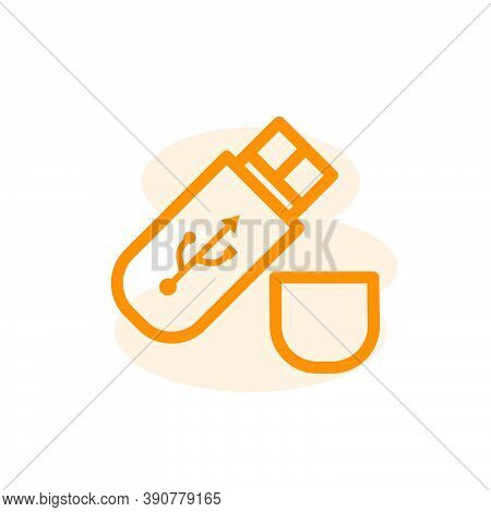 Flash Disk Icon Design Template
