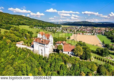 Aerial View Of Wildegg Castle In Aargau, Switzerland