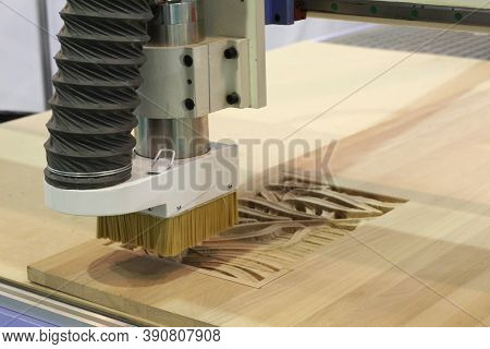 Cnc Milling Machine. Machine For High-quality Milling And Engraving Surfaces Of Parts. Milling And E