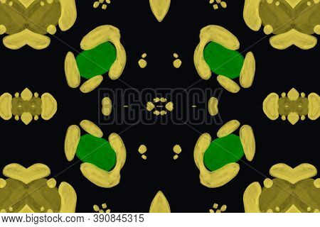 Watercolour Cheetah Background. Abstract Jaguar Ornament. Seamless Jungle Fur. Camouflage Textile De