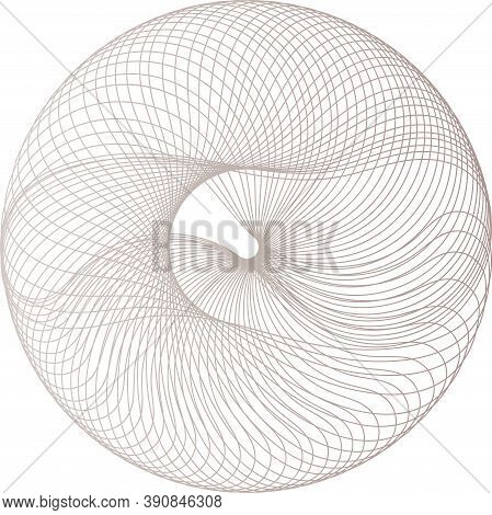 Vector Guilloche Elements For Certificate Or Diploma And Currency Design