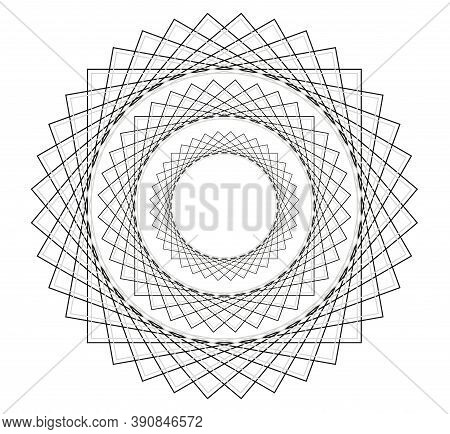 Vector Guilloche Elements For Certificate Or Diploma And Currency Design