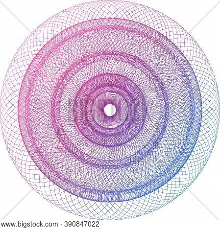 Vector Guilloche Elements For Certificate Or Diploma And Currency Design