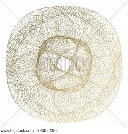 Vector Guilloche Elements For Certificate Or Diploma And Currency Design